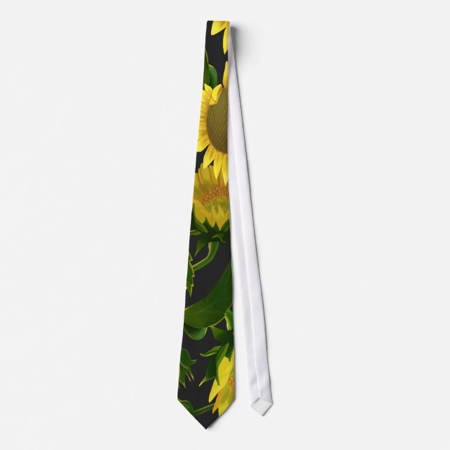 Sonnenblume Krawatte (Vorderseite)