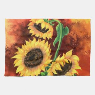 Sonnenblume Küchentuch
