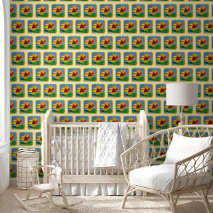 Sonnenblume-Kunst von Kindern Tapete