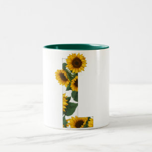 Sonnenblume L Zweifarbige Tasse
