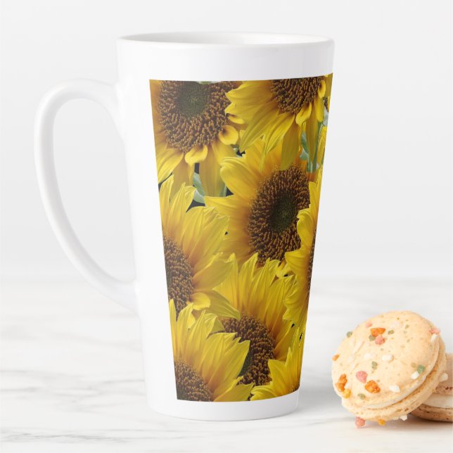 Sonnenblume Latte Tasse (Beispiel)