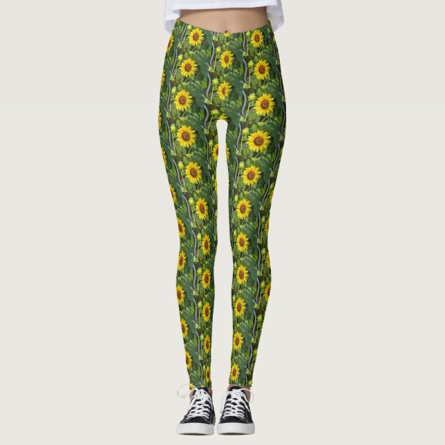 Sonnenblume Leggings (Vorderseite)