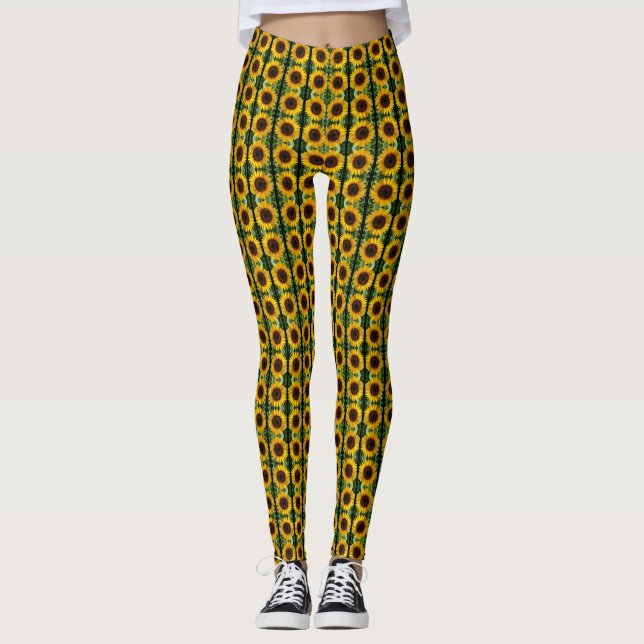 Sonnenblume Leggings (Vorderseite)