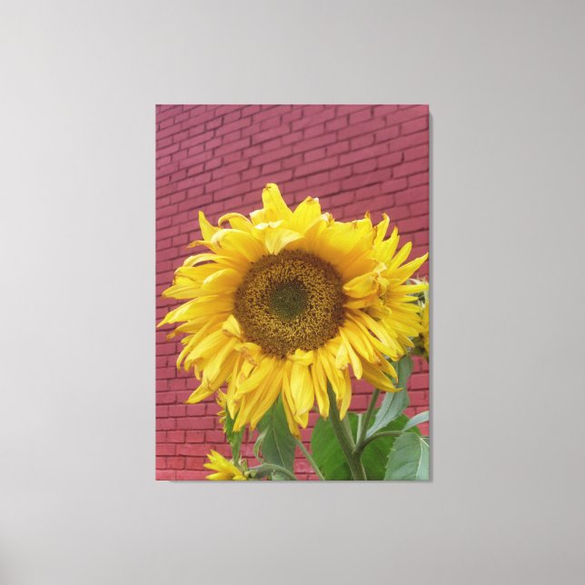 Sonnenblume-Leinwand Leinwanddruck (Vorderseite)