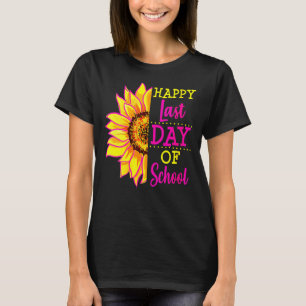 Sonnenblume Letzter Schultag Lehrer Ende Jahr vor T-Shirt