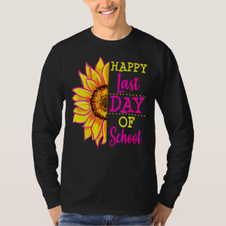 Sonnenblume Letzter Schultag Lehrer Ende Jahr vor T-Shirt