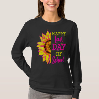 Sonnenblume Letzter Schultag Lehrer Ende Jahr vor T-Shirt