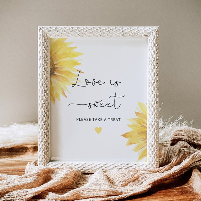 Sonnenblume Liebe süß nehmen Sie eine Leckerei Poster (Von Creator hochgeladen)