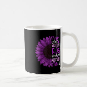 Sonnenblume Lila für militärische Kinder Kaffeetasse