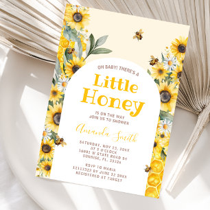 Sonnenblume Little Honey Bee Baby Shower Einladung