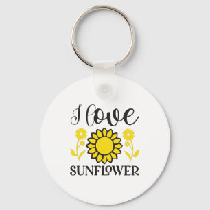 Sonnenblume Lover I Liebe Sonnenblumen Schlüsselanhänger