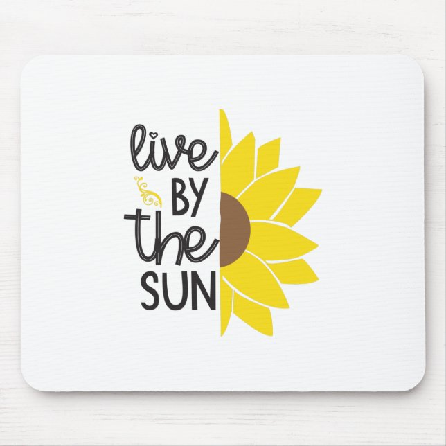 Sonnenblume Lover | Von der Sonne leben Mousepad (Vorne)