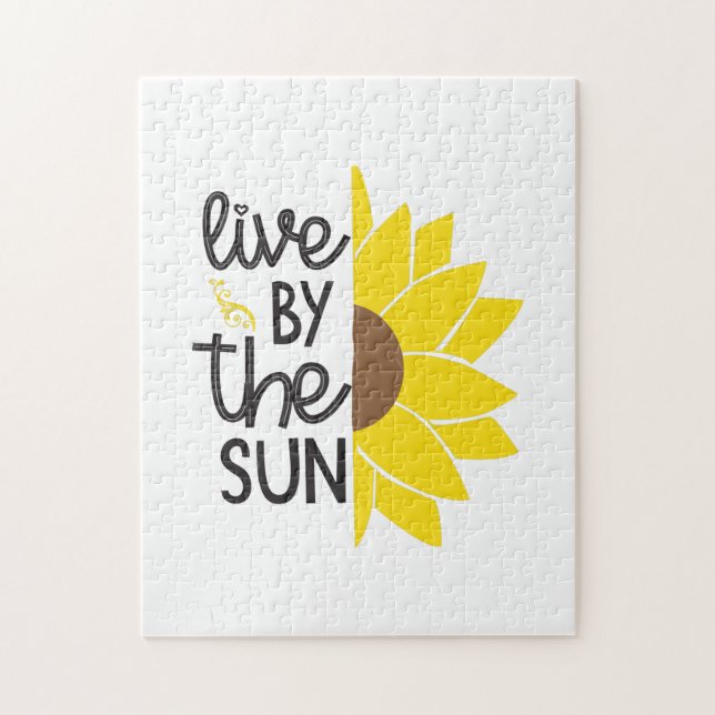 Sonnenblume Lover | Von der Sonne leben Puzzle (Vertikal)