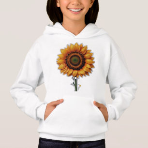 Sonnenblume   Mädchen Pullover Hoodie