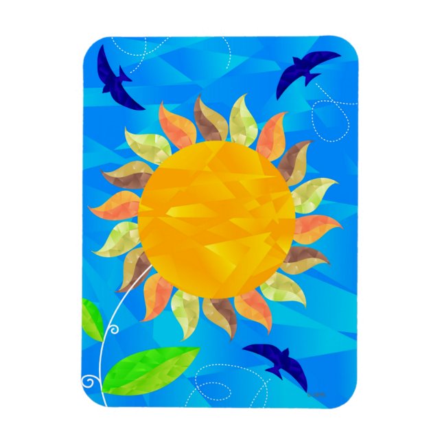 Sonnenblume Magnet (Vertikal)