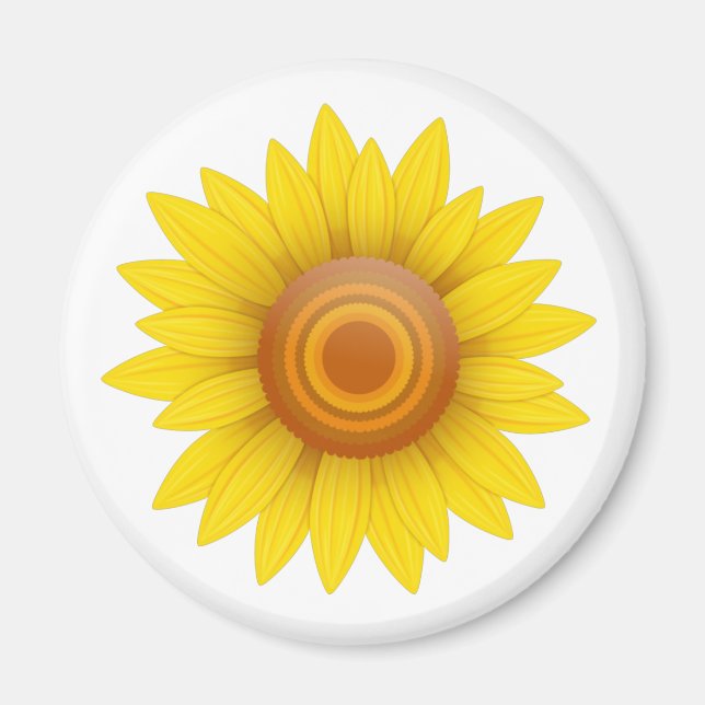 Sonnenblume Magnet (Vorne)