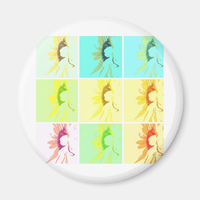 Sonnenblume Magnet (Vorne)