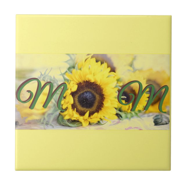Sonnenblume-Mama Fliese (Vorderseite)