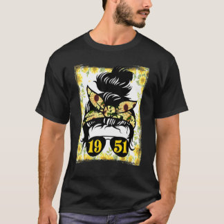 Sonnenblume Mama Geboren 1951 Geburtstagsgärtnerwo T-Shirt
