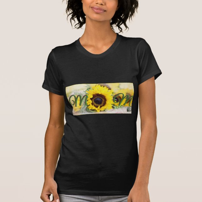 Sonnenblume-Mama T-Shirt (Vorderseite)
