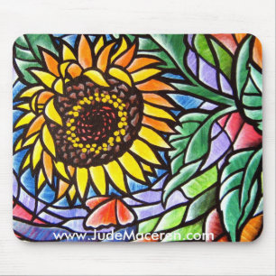 Sonnenblume-Mausunterlage Mousepad