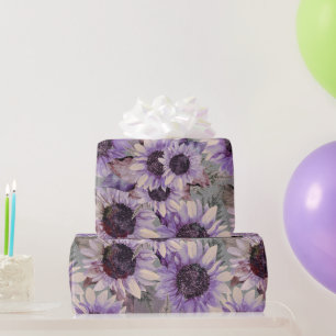 Sonnenblume Mauve  Geschenkpapier