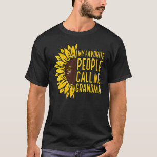 Sonnenblume Meine Lieblings-Leute nennen mich Oma T-Shirt