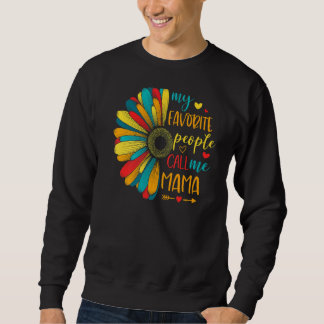 Sonnenblume Meine Lieblingsmenschen nennen mich Ma Sweatshirt