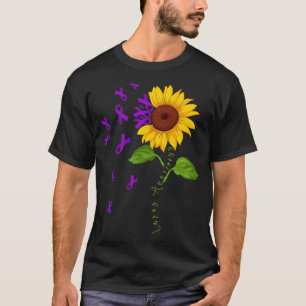 Sonnenblume Melanom & Hautkrebs Sensibilisierungsk T-Shirt