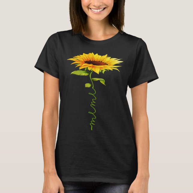 Sonnenblume Meme Muttertag Blumenkugel Matching T-Shirt (Vorderseite)