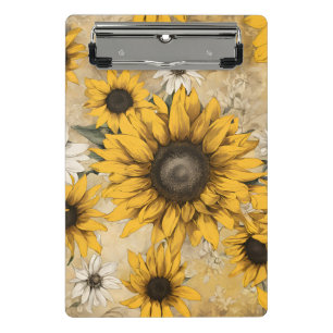 Sonnenblume Mini Klemmbrett