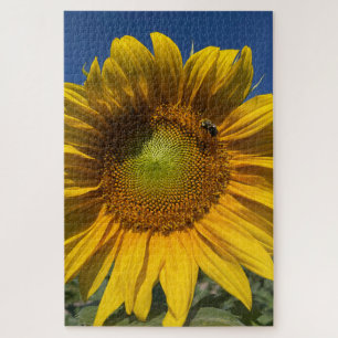 Sonnenblume mit Biene Puzzle