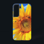 Sonnenblume mit Bienen auf blauem Himmel Samsung Galaxy Hülle<br><div class="desc">Gelbe Sonnenblumen und Bienen auf blauem Himmel Telefonfälle - Foto Blume Natur - Sie können auch personalisieren - Wählen / Fügen Sie Ihr einzigartiges Foto - Bild / Text - Name / Farbe / Schriftart / Größe / mehr - Make Your Special Phone Case / Geschenk - Neu vergrössern und...</div>