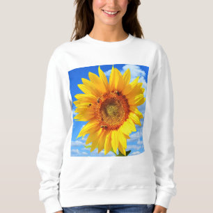 Sonnenblume mit Bienen Sweatshirt