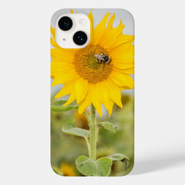 Sonnenblume mit BieneniPhone 14 Fall Case-Mate iPhone Hülle (Rückseite)