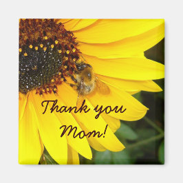 SONNENBLUME MIT BIENZEICHEN MAGNET