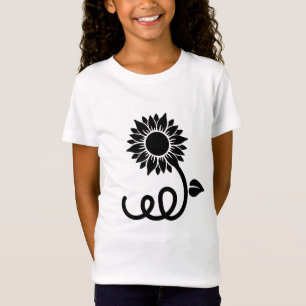 Sonnenblume mit Curly Steam T-Shirt