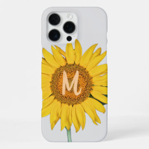 Sonnenblume Mit Monogramm iPhone 16 Pro Max Hülle