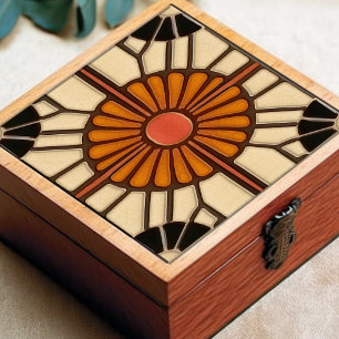 Sonnenblume Mittelalter-Symmetrie Arts Craft Beweg Fliese