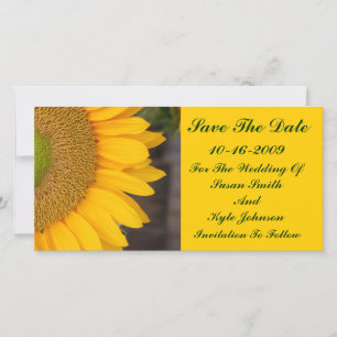 Sonnenblume Mittelblumenwedding Save the Date