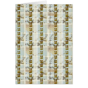 Sonnenblume-Mohnblume Floralplaid Giftcard