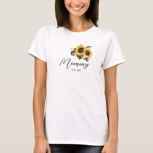 Sonnenblume Mommy zu sein T-Shirt (Vorderseite)