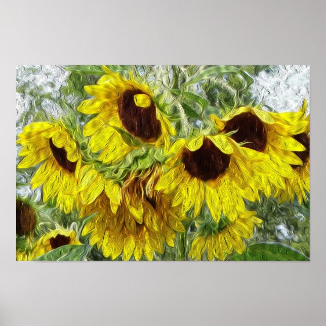 Sonnenblume Morn Poster (Vorne)