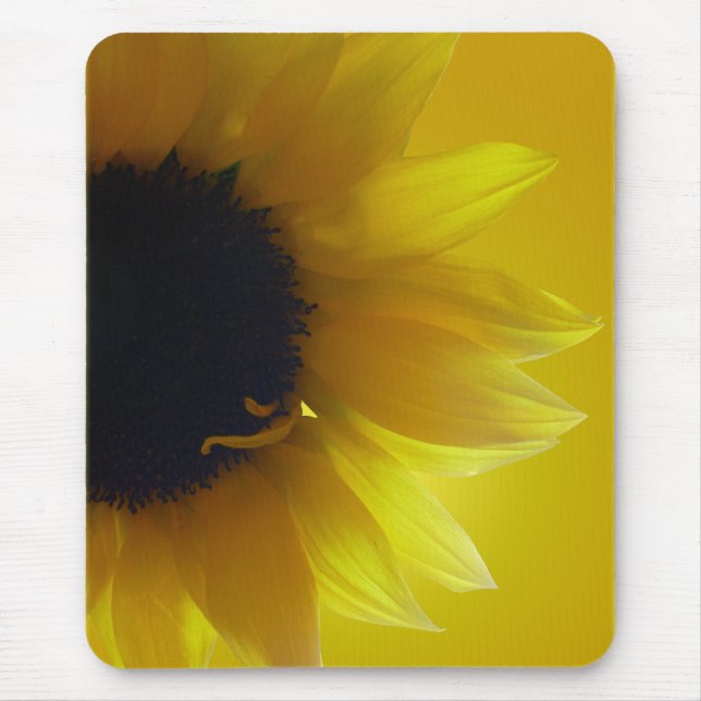 Sonnenblume Mousepad Schöne Gelbe Blume Geschenke (Vorne)
