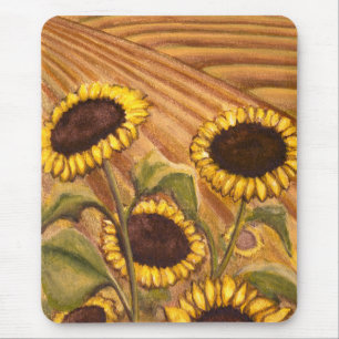 Sonnenblume Mousepad Schöne Gelbe Blume Geschenke