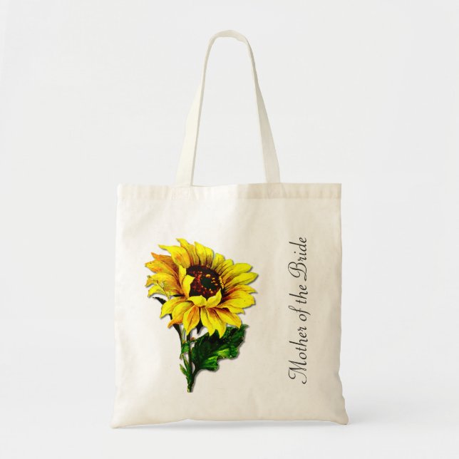 Sonnenblume-Mutter der Braut-Taschen-Tasche Tragetasche (Vorne)