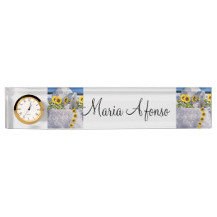 Sonnenblume Namensplakette
