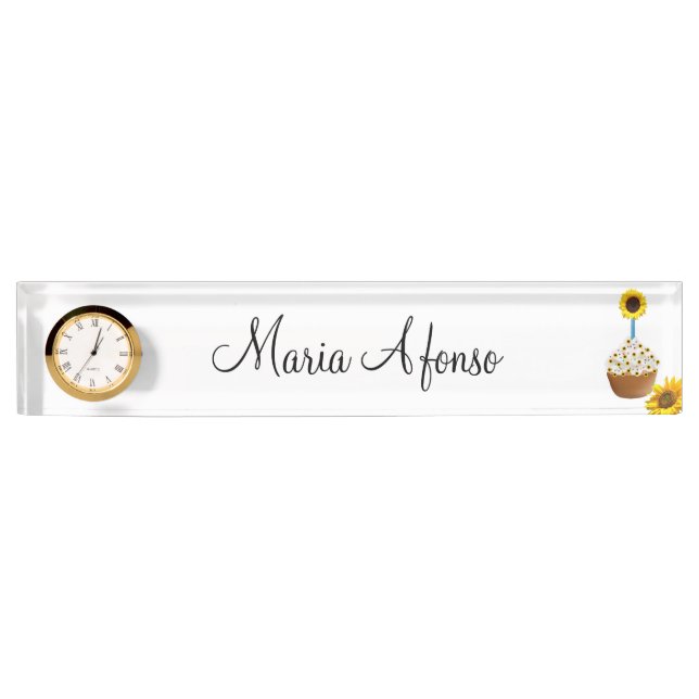 Sonnenblume Namensplakette (Vorderseite)