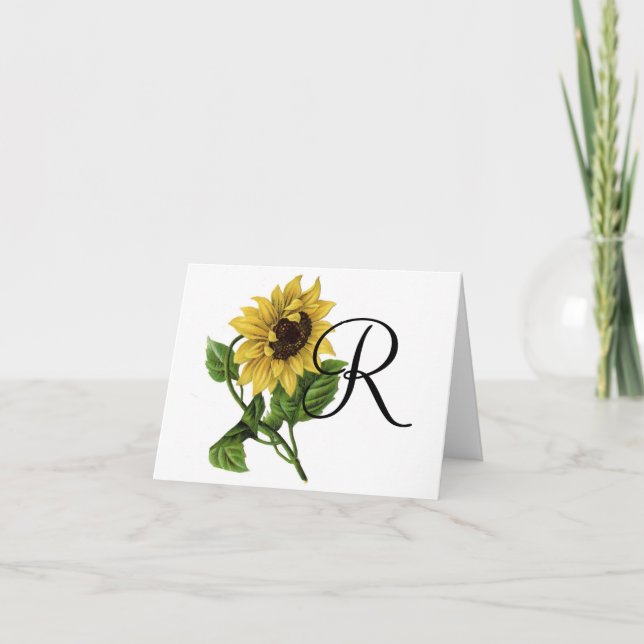 Sonnenblume Notecard Karte (Vorderseite)