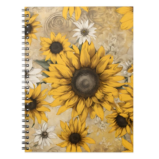 Sonnenblume Notizblock (Vorderseite)